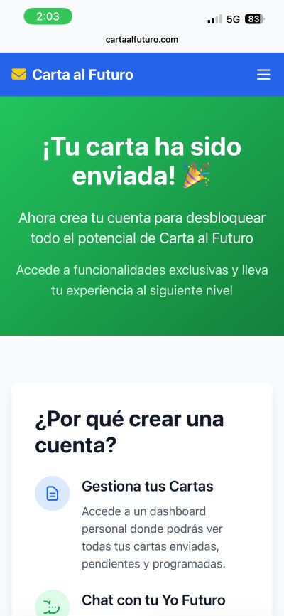 Foto que acompaña a esta carta