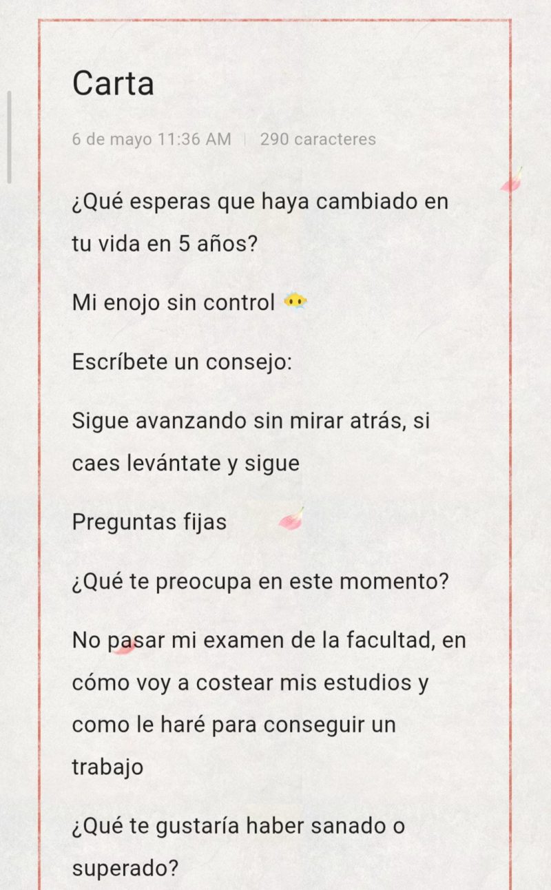 Foto que acompaña a esta carta